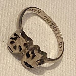 Vintage Native Mexico Sterling Silver Mayan God Ring